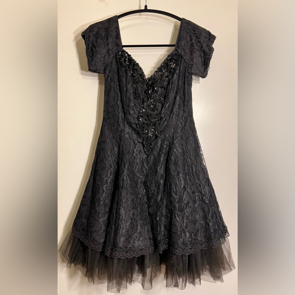 Vintage Legends Lace Dress with Beaded Detail